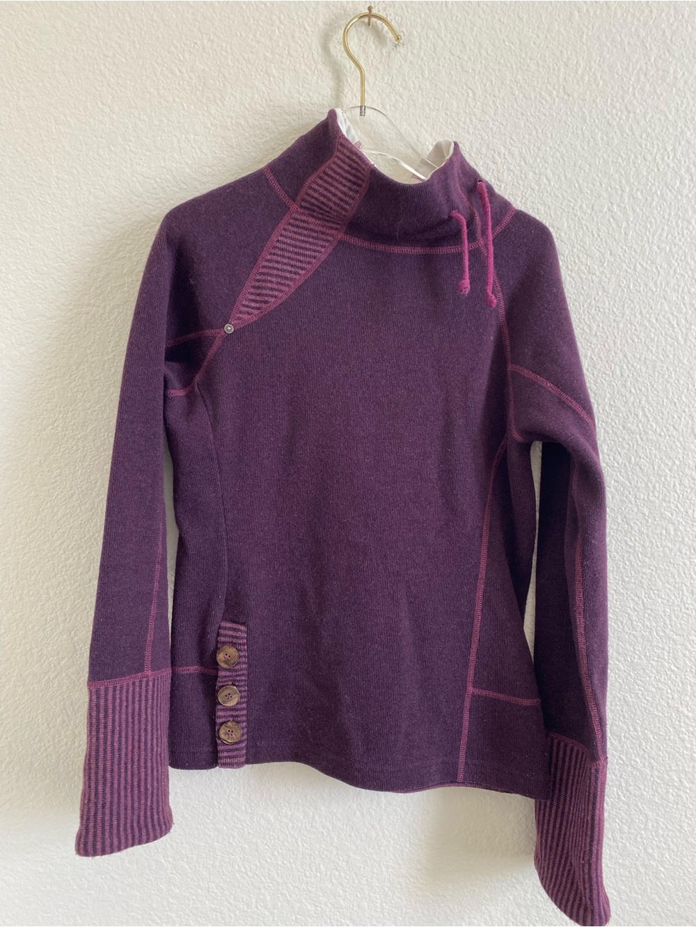 Prana Wool Blend Mockneck Sweater
